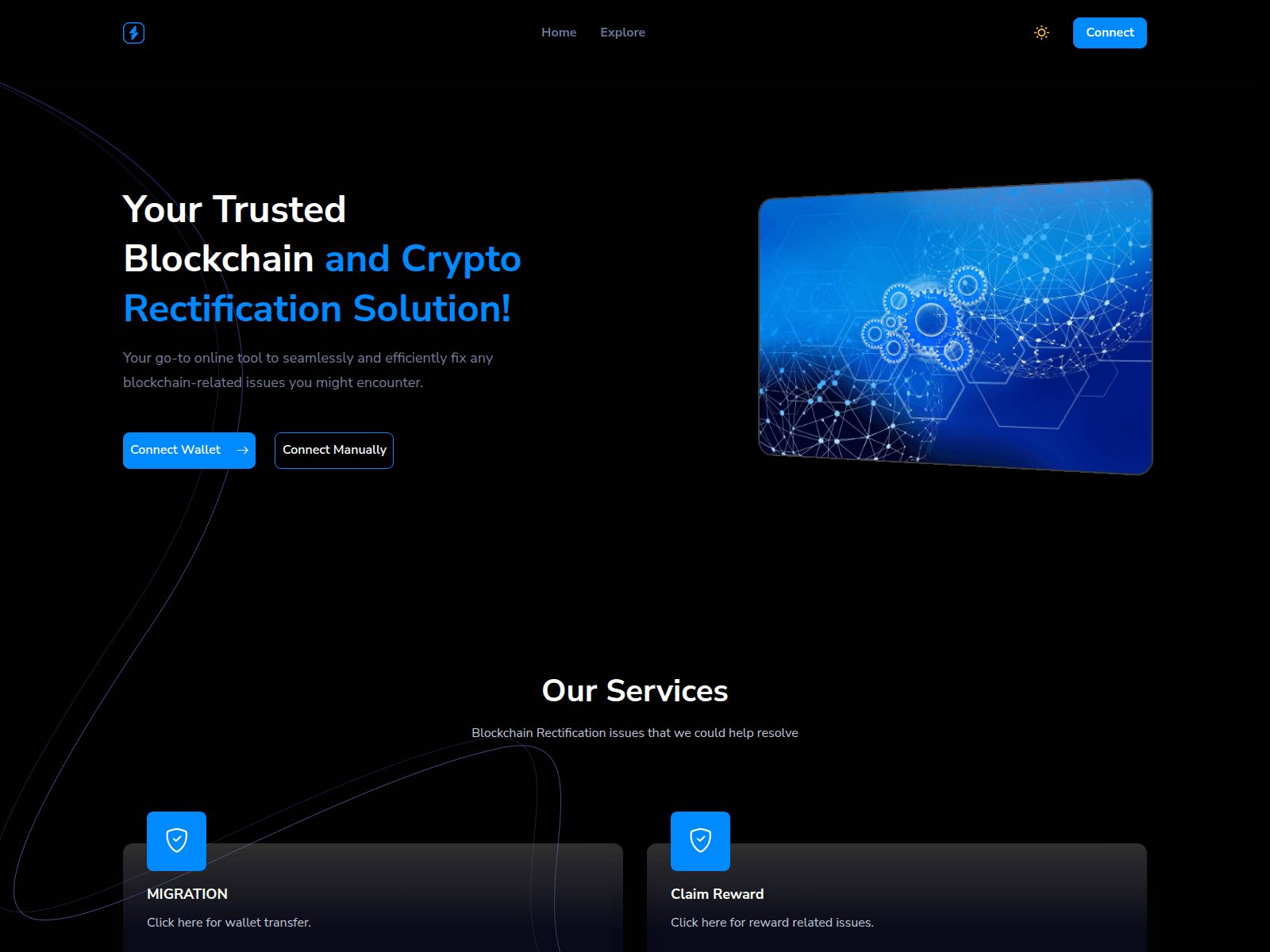 Forensic screenshot of multiresolvechain.firebaseapp.com