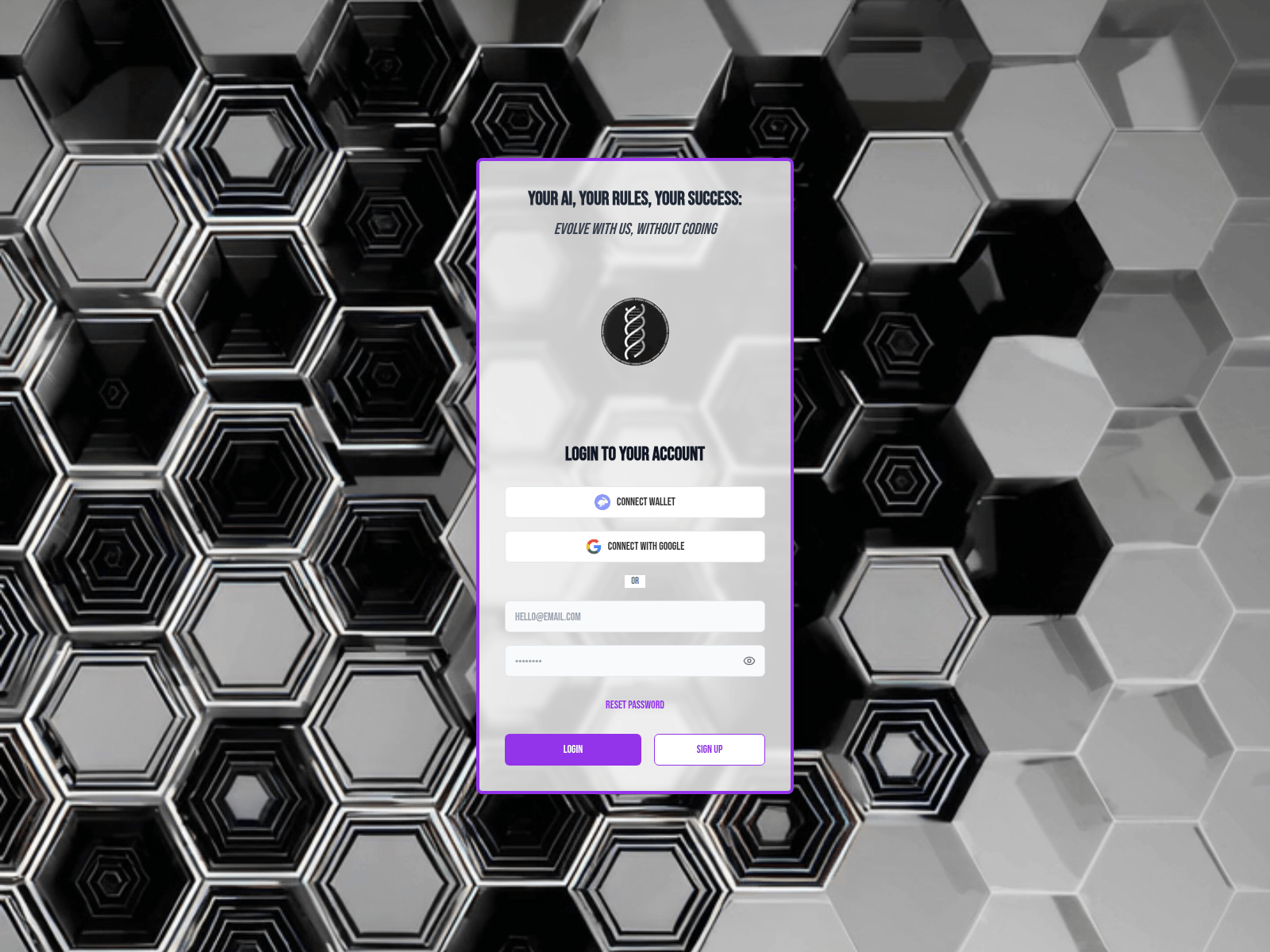 Screenshot of www.evolvai.app