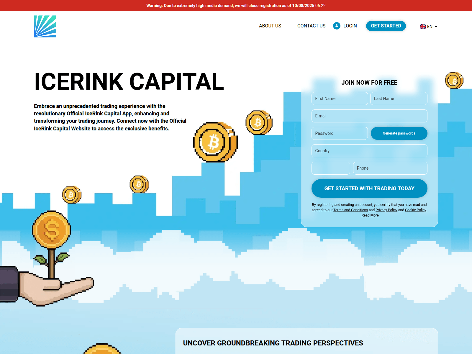 Screenshot of icerinkcapital.com