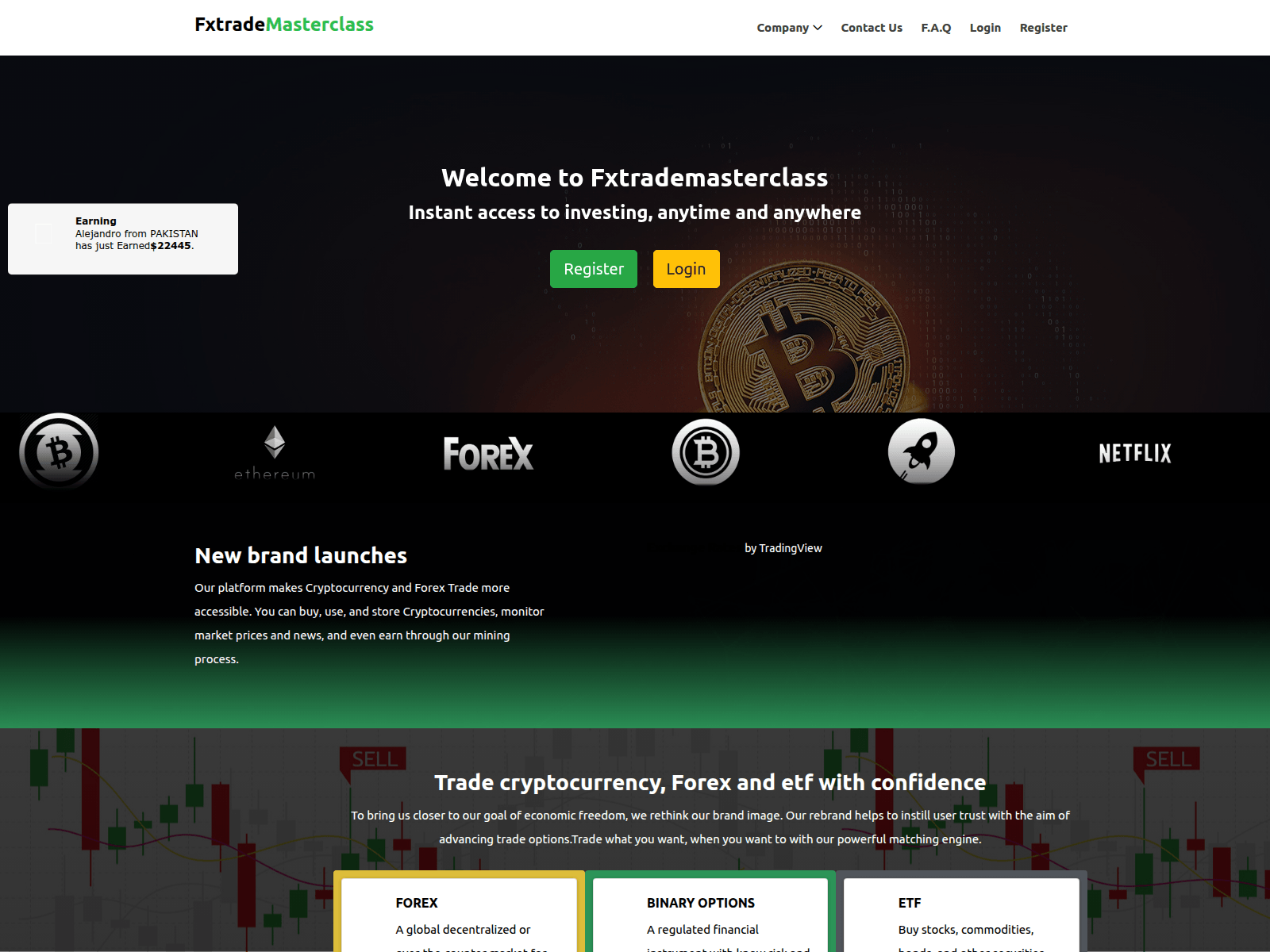 Forensic screenshot of fxtrademasterclass.com