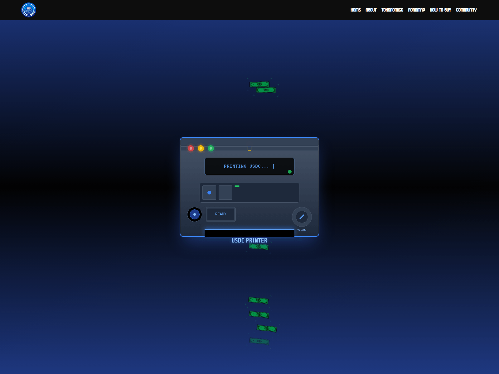 Forensic screenshot of www.usdcprinter.xyz