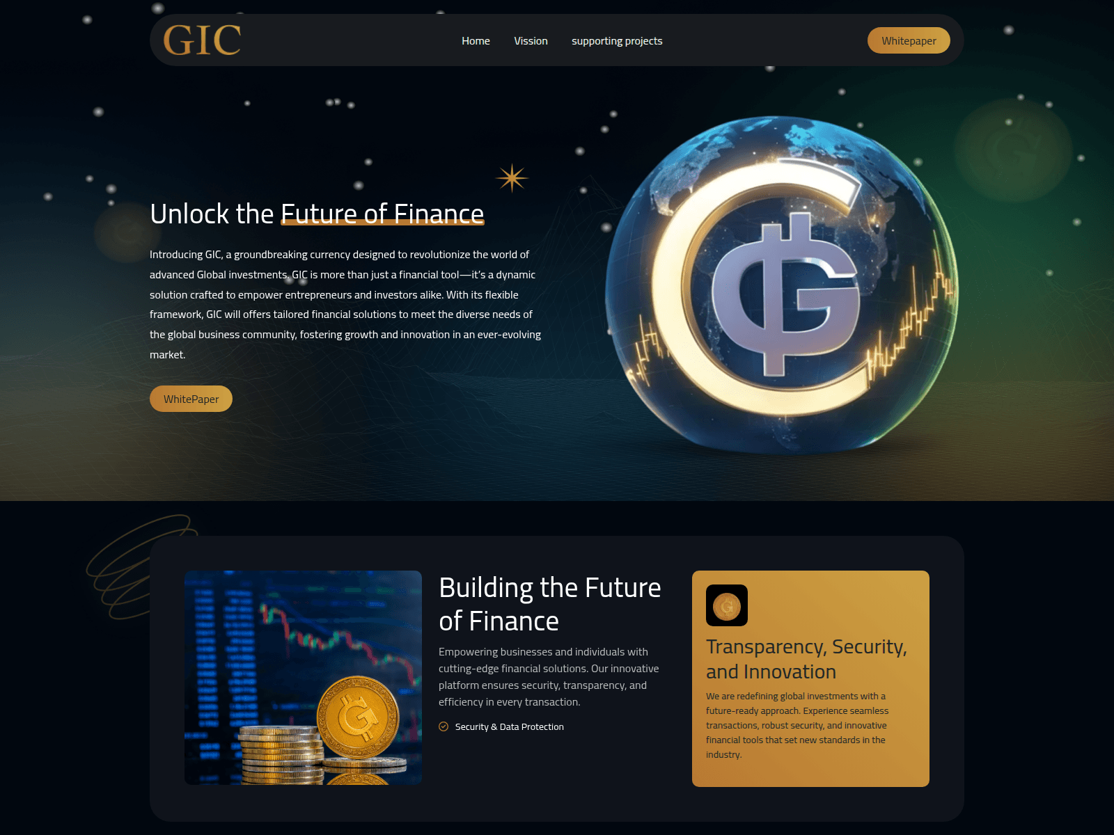 Forensic screenshot of gicoin.trade