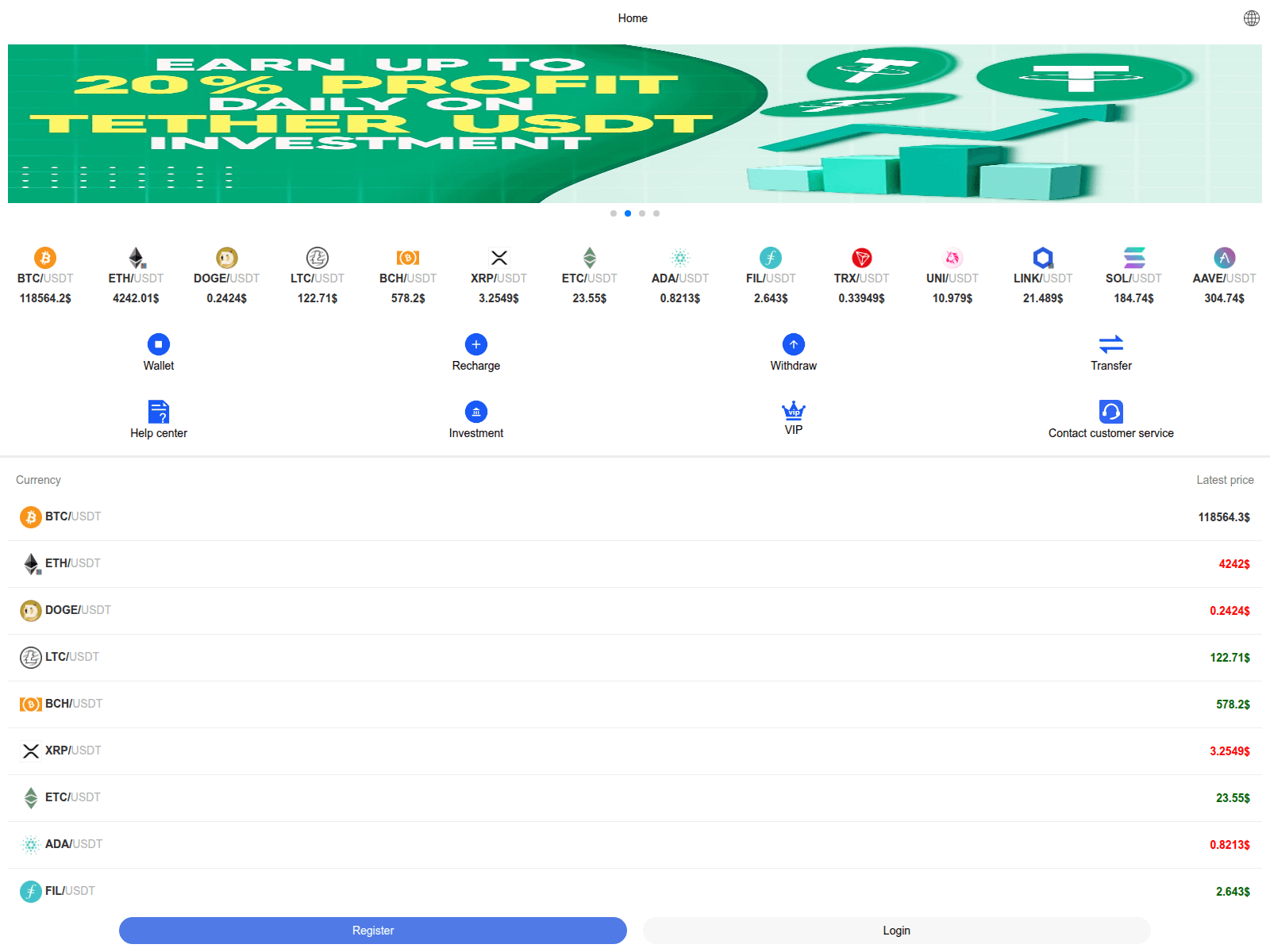 Screenshot of bscbhn.com