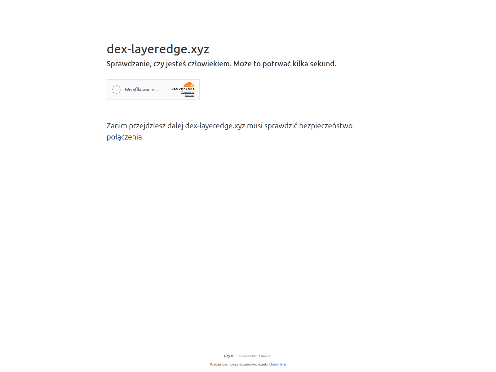 Forensic screenshot of dex-layeredge.xyz