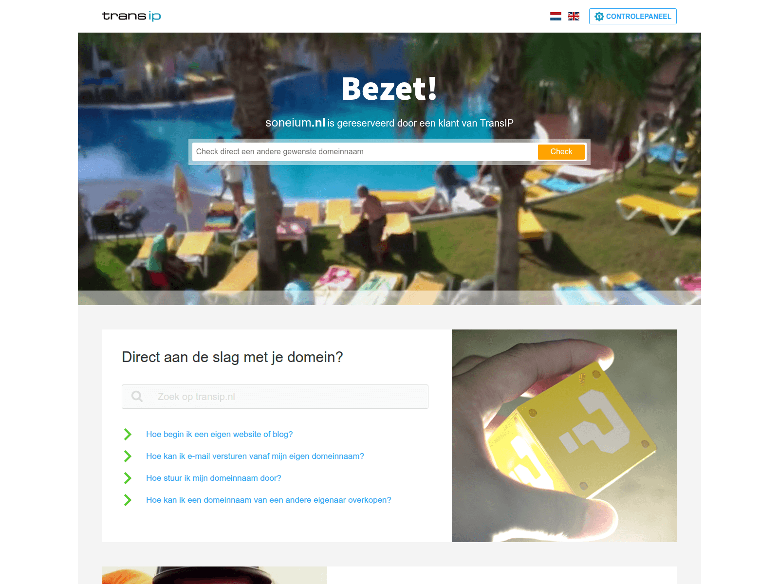 Screenshot of soneium.nl