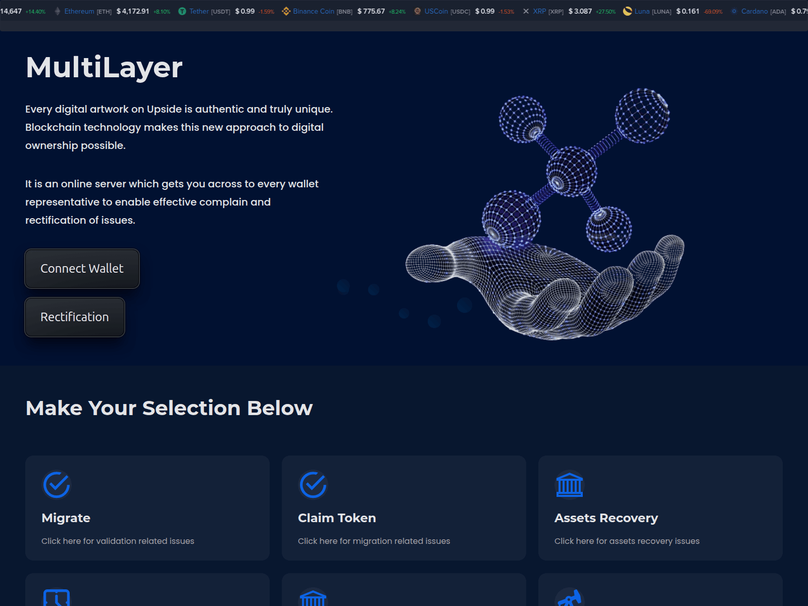 Forensic screenshot of bimodal-oxeliteoriginator.web.app