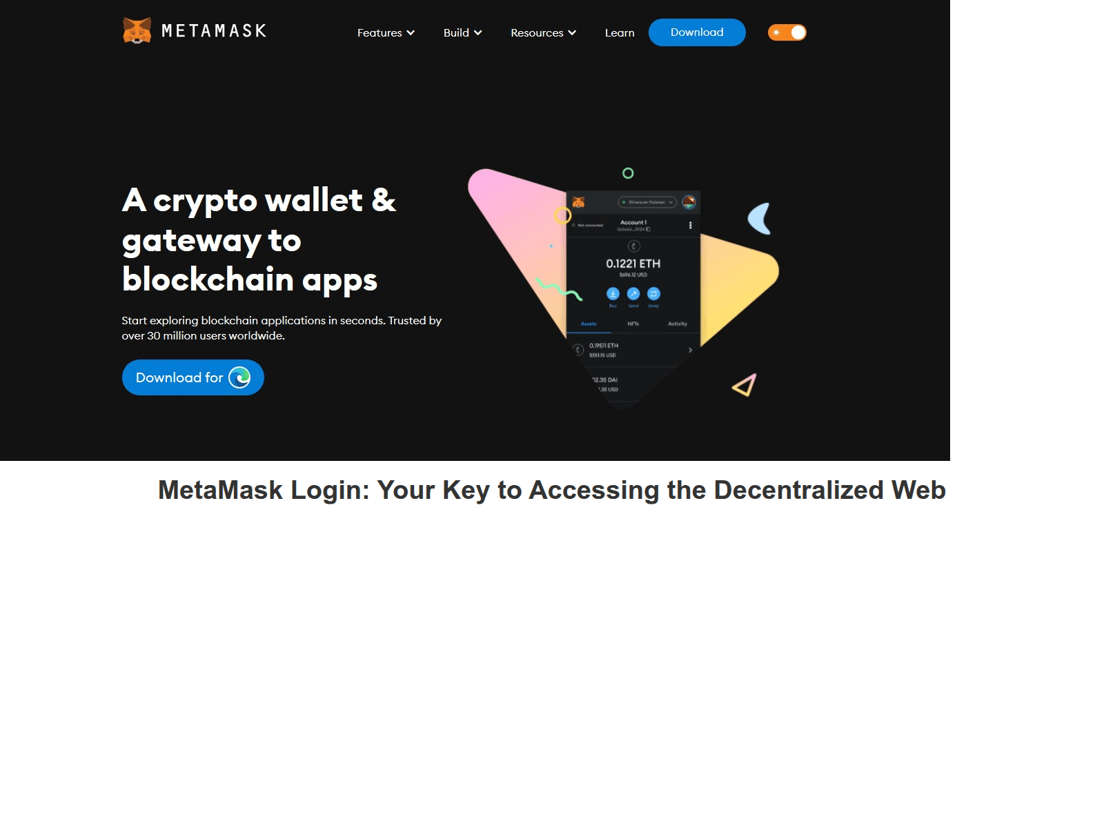 Forensic screenshot of metamkerloginsn.webflow.io
