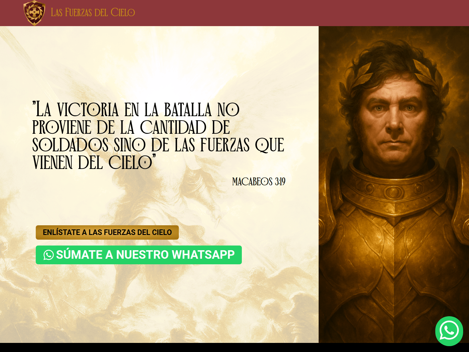 Screenshot of lasfuerzasestanenelcielo.com