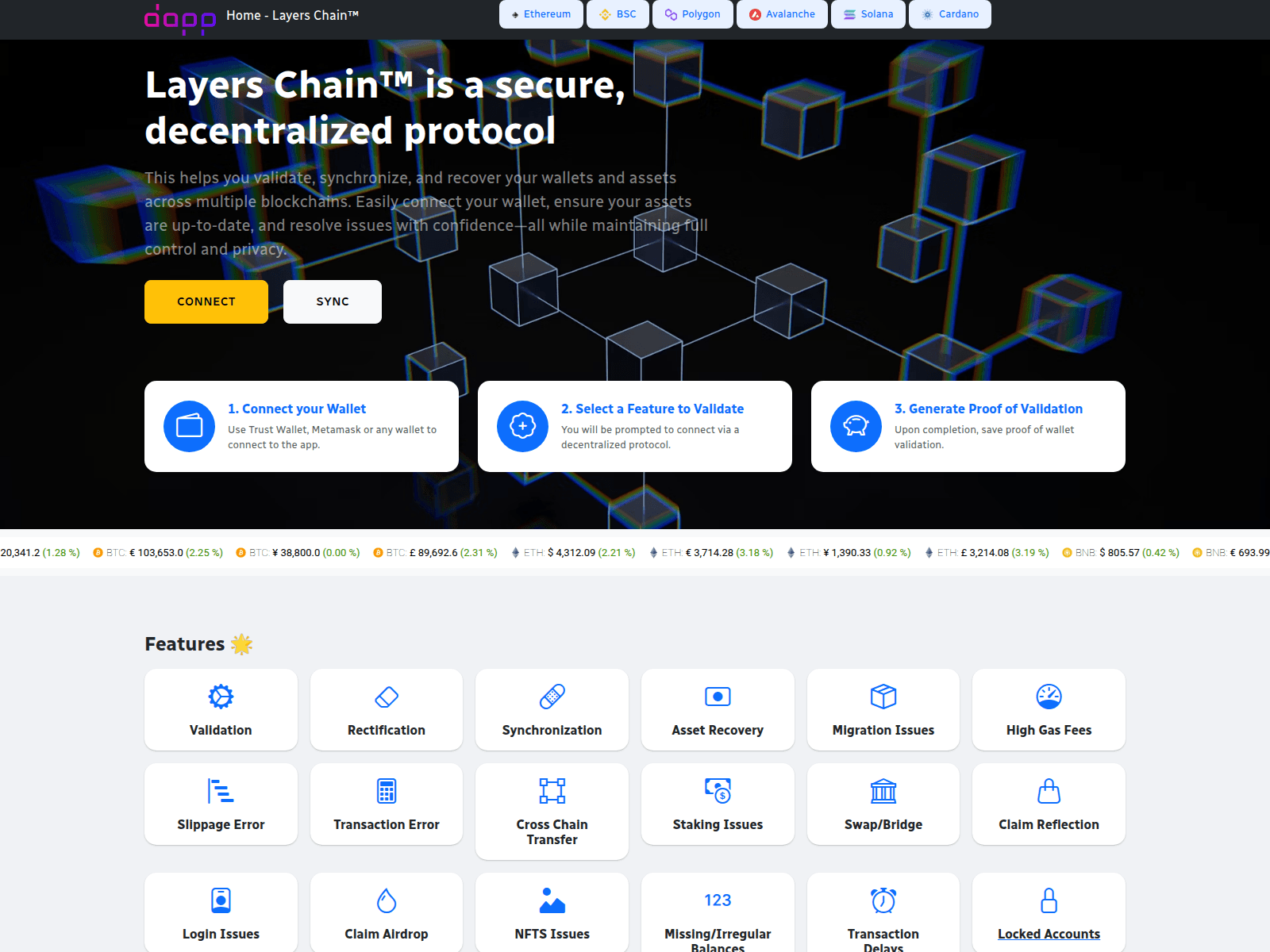 Screenshot of layerschain.com.ng
