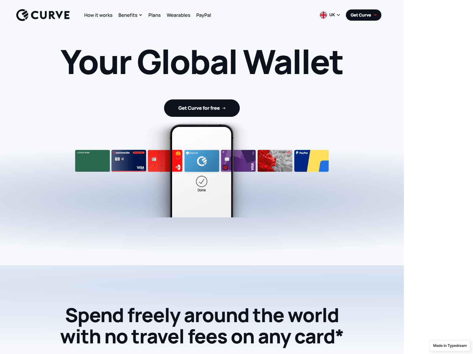 Forensic screenshot of curve-sswap.typedream.app