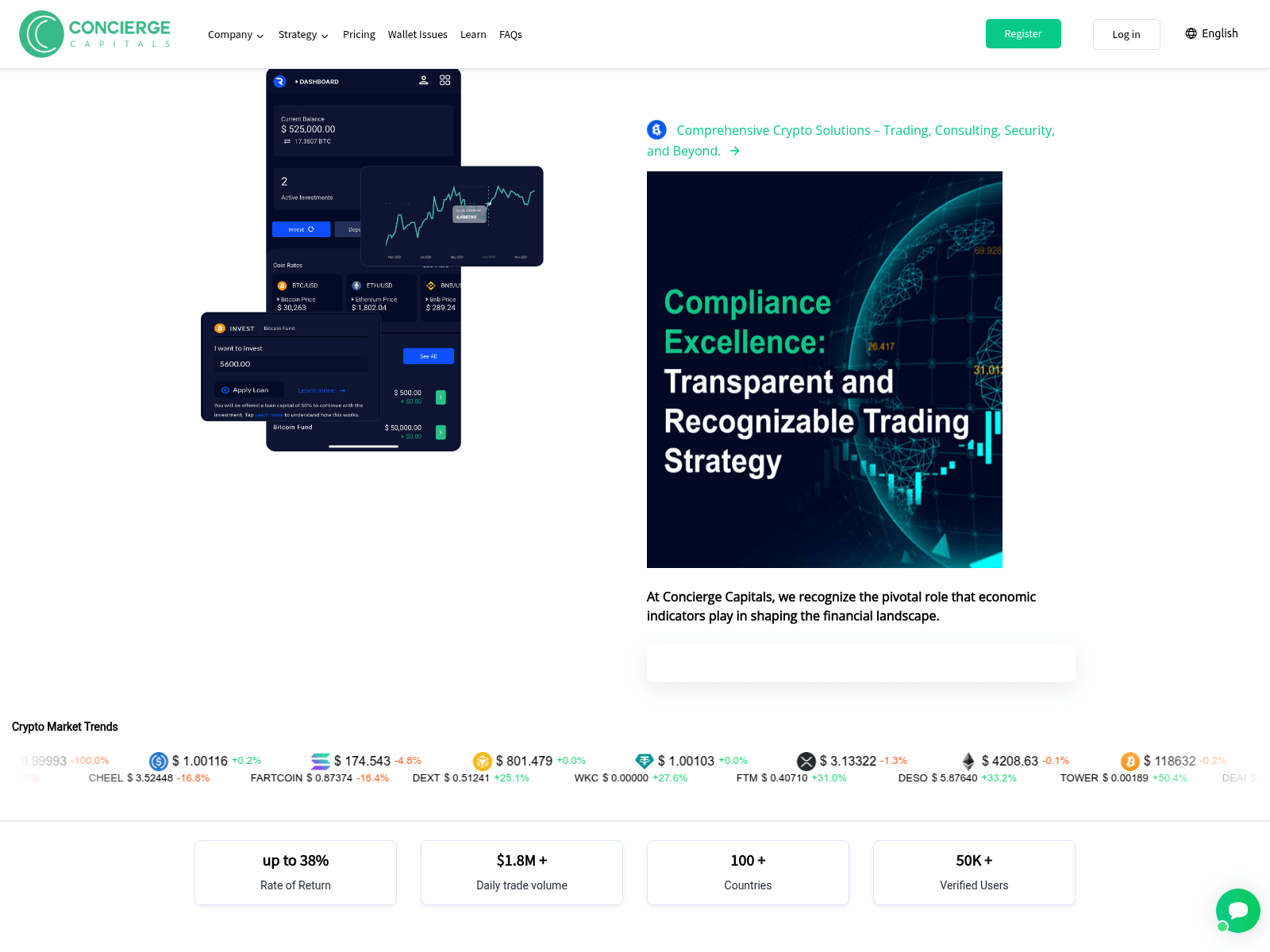 Screenshot of conciergecapitals.com