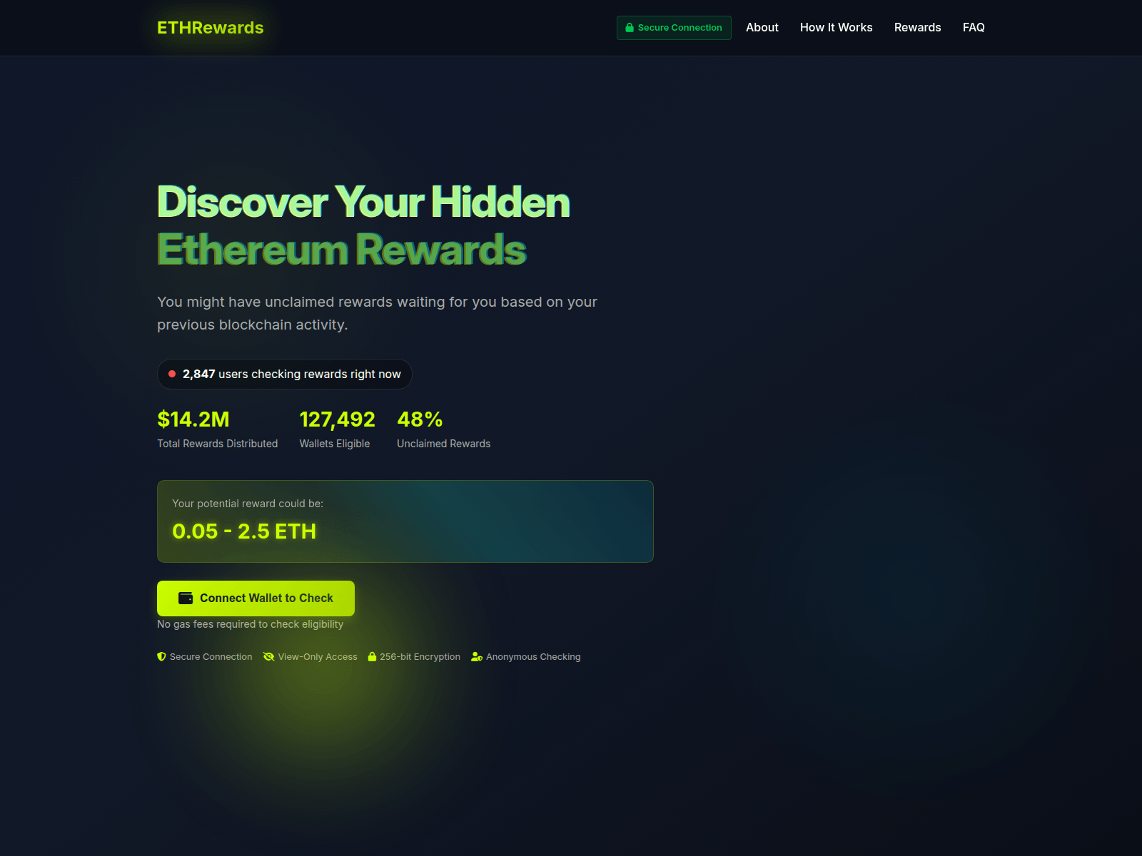 Screenshot of ethrewards.pro