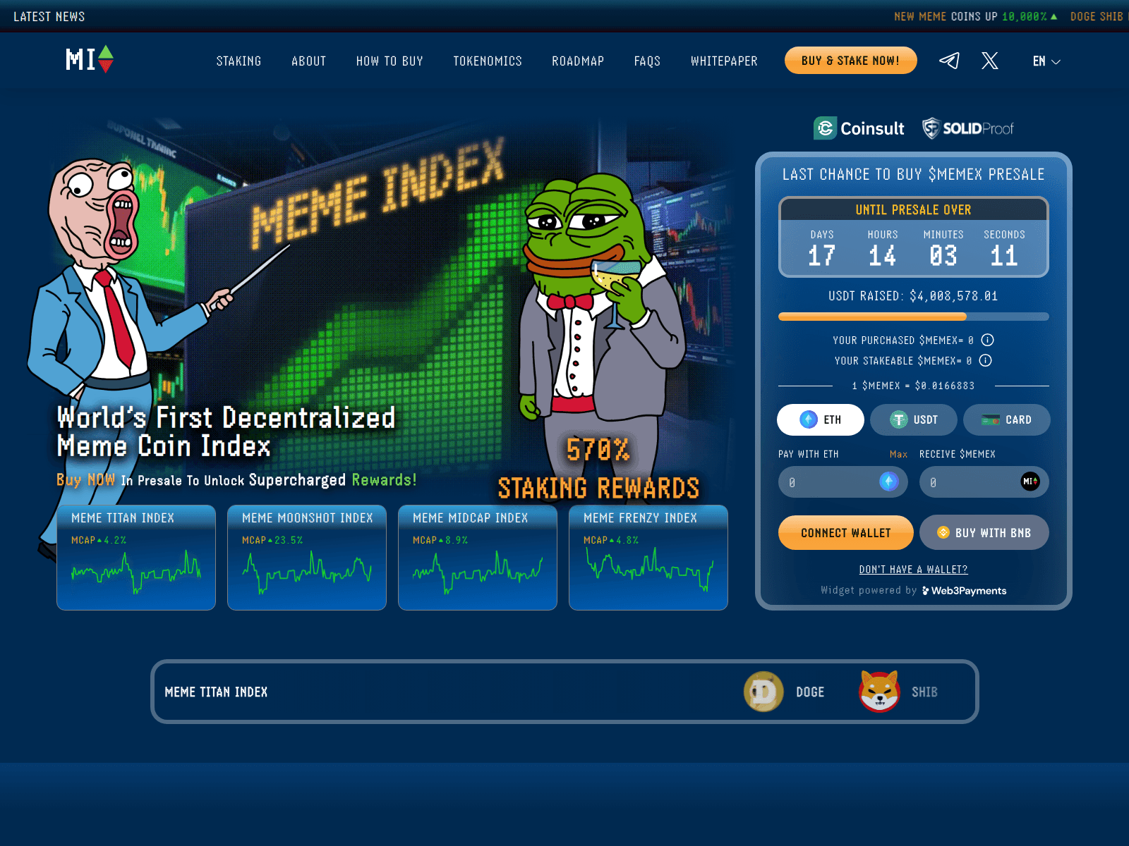 Forensic screenshot of memendex.live