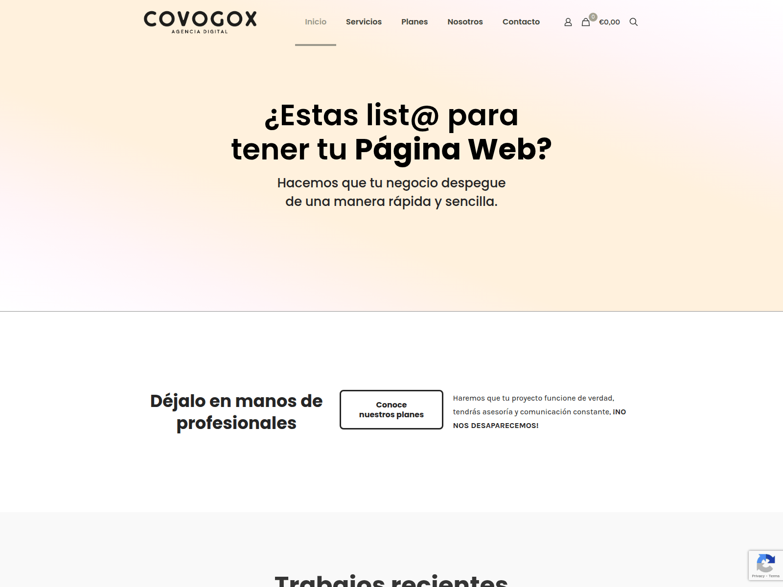 Screenshot of covogox.com