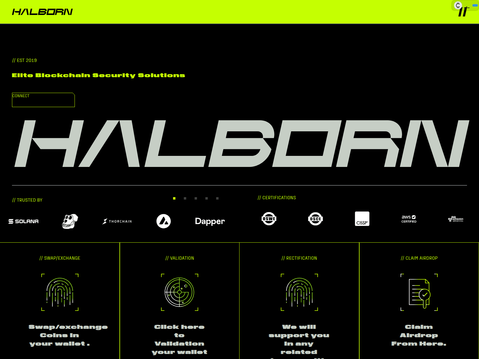 Screenshot of halbondappsolutions.com