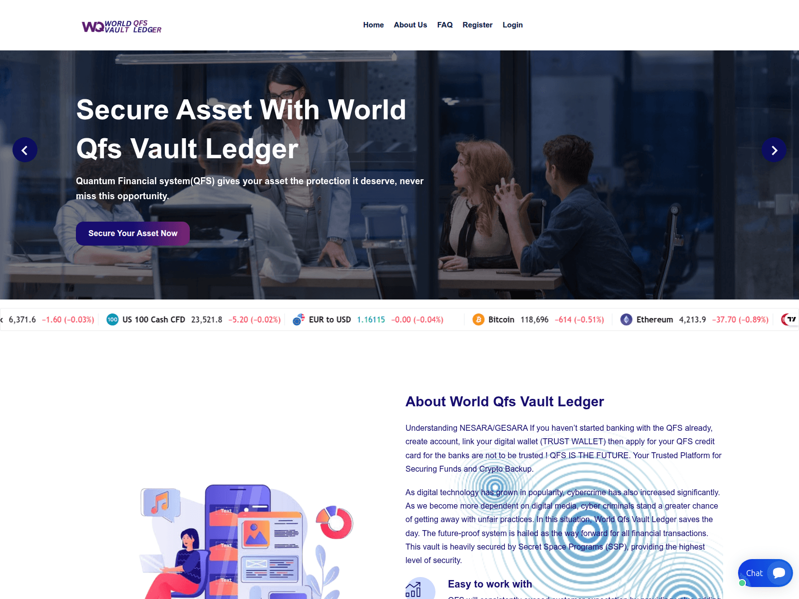 Screenshot of worldqfsvault-ledger.com