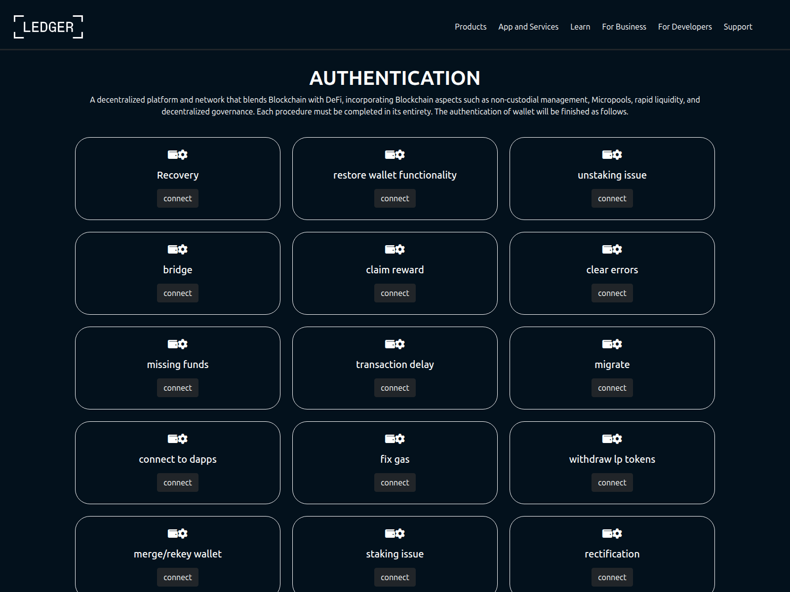 Screenshot of ledgerwebcontract.cloud
