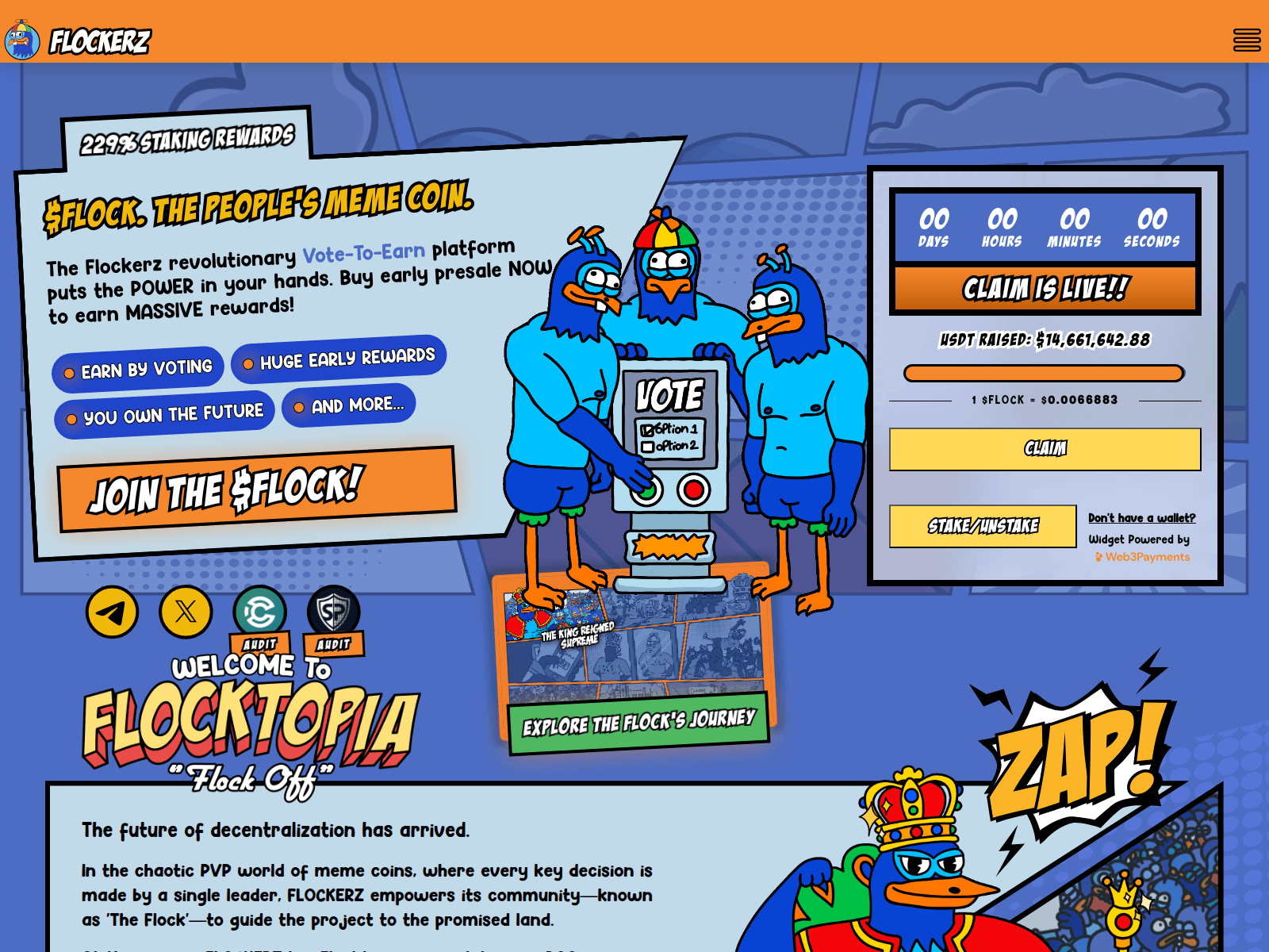 Screenshot of claims-flockerz.com
