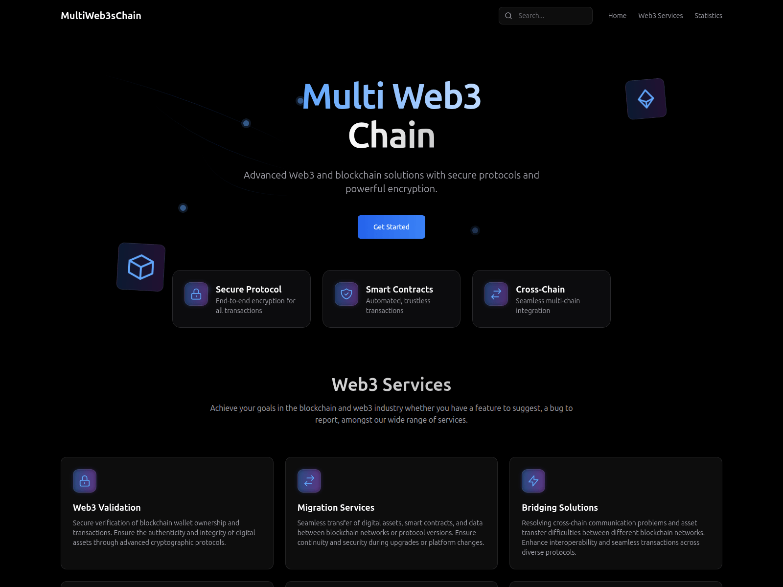 Screenshot of multiweb3schain.com