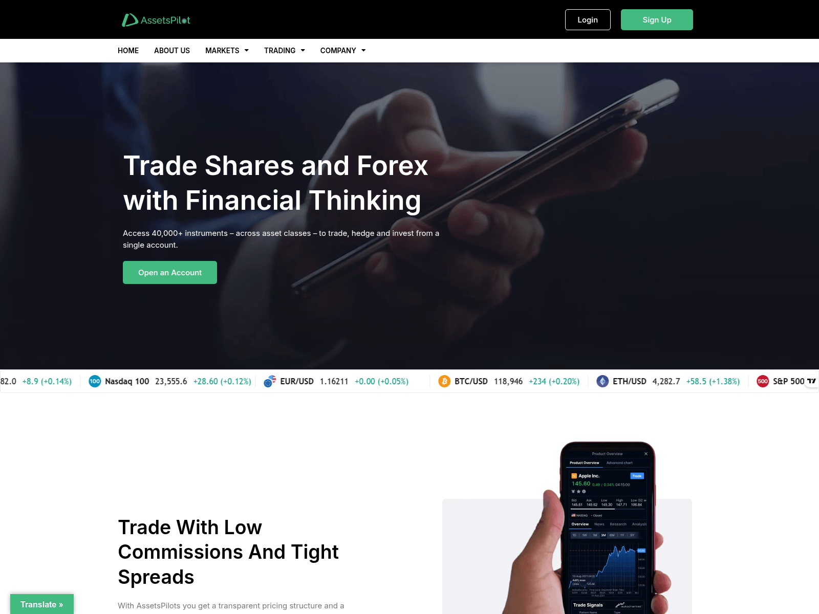 Screenshot of assetspilots.com.avkresearch.com