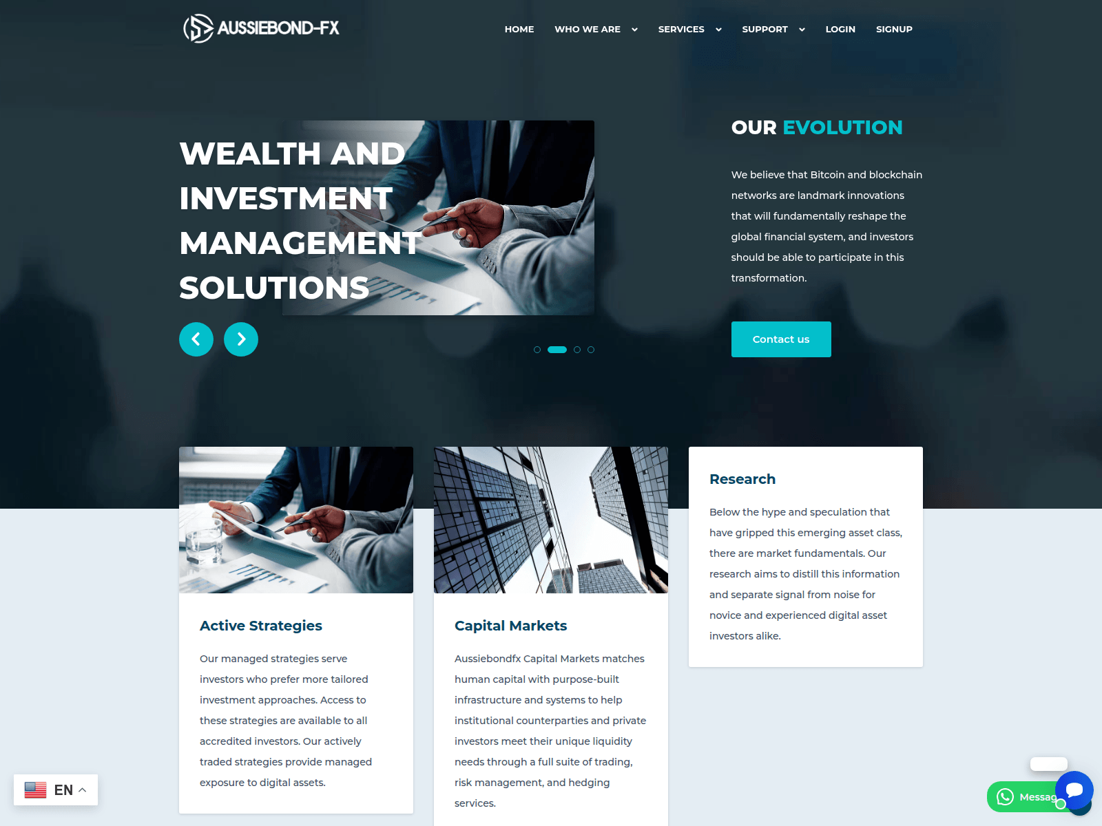 Forensic screenshot of aussiebondfxt.com