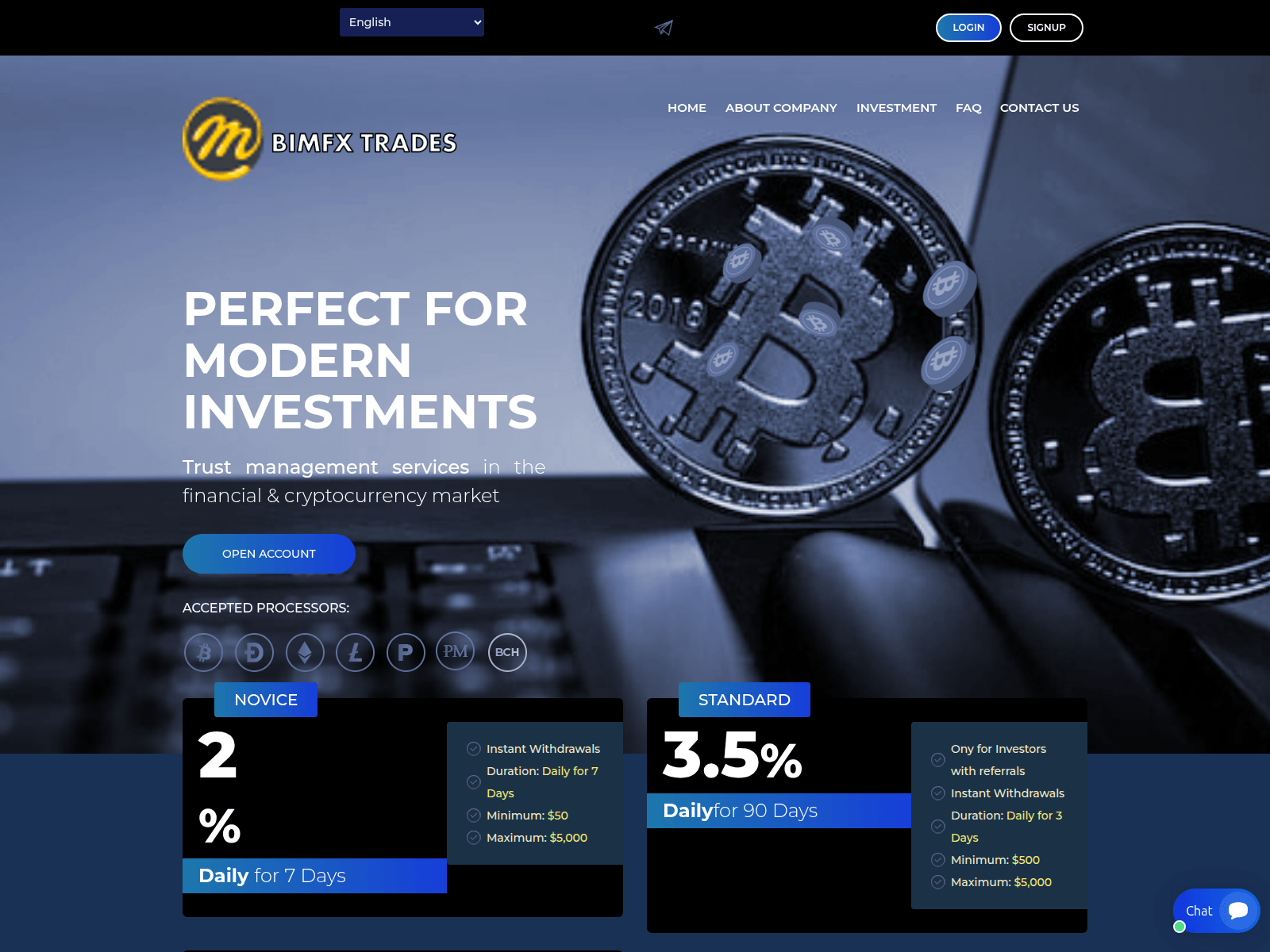 Forensic screenshot of bimfx-trades.com