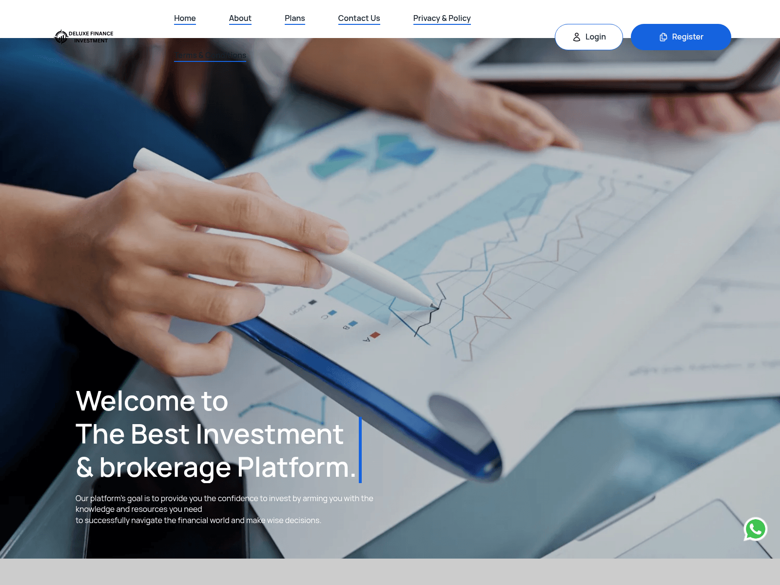 Forensic screenshot of deluxefinanceinvestment.com.mercatorgenius.org