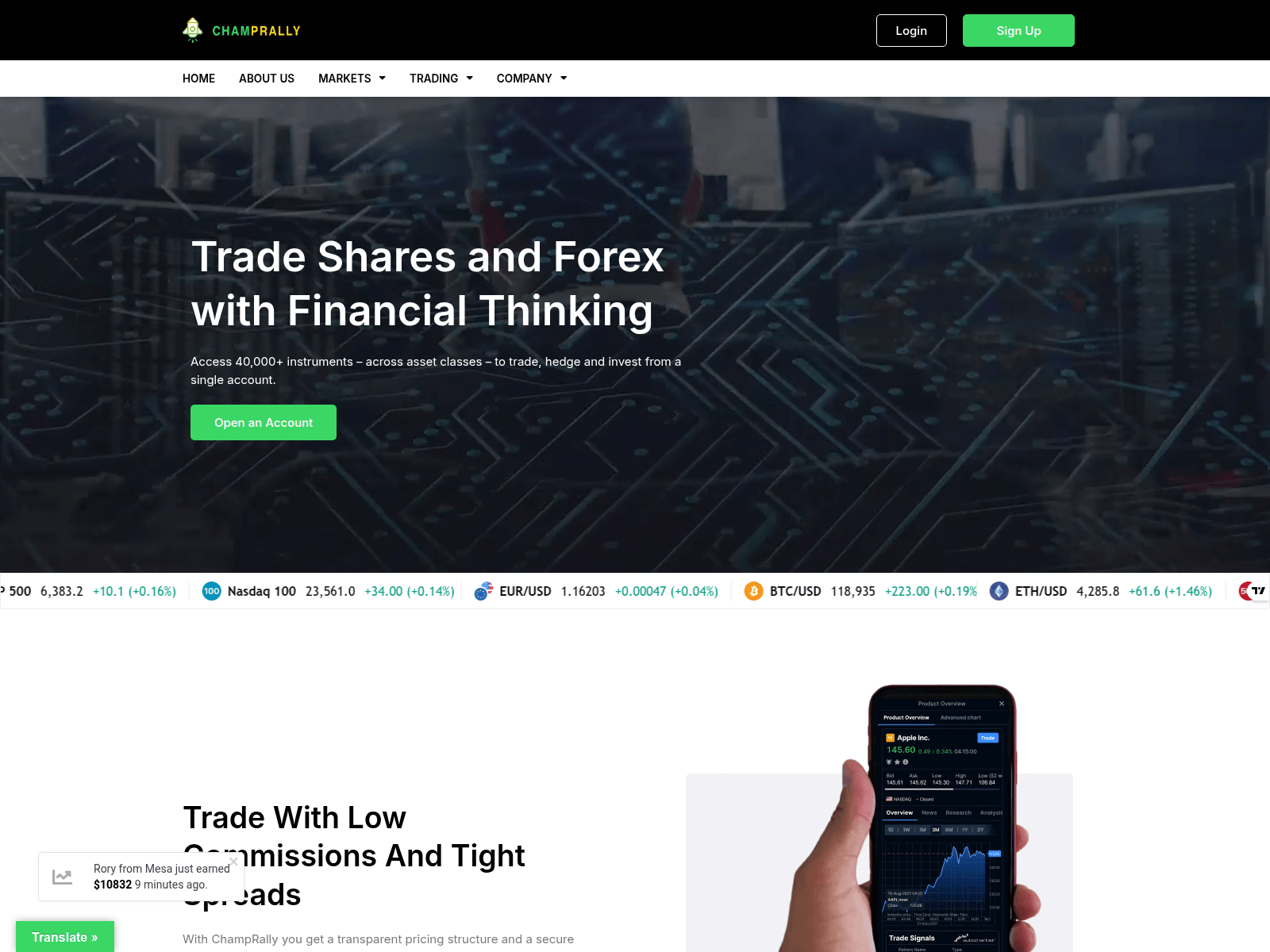 Screenshot of champrally.com.avkresearch.com