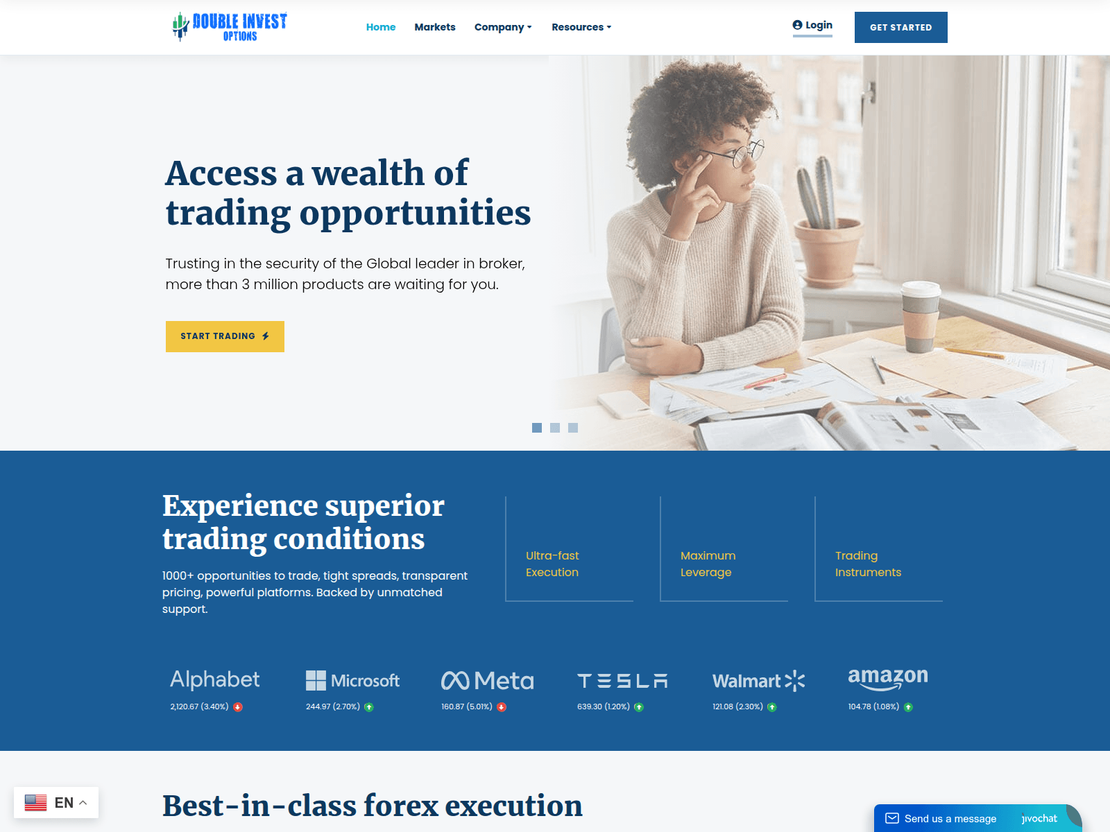 Screenshot of doubleinvestoptions.com
