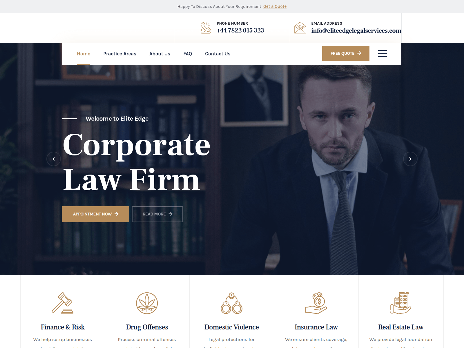 Forensic screenshot of eliteedgelegalservices.com