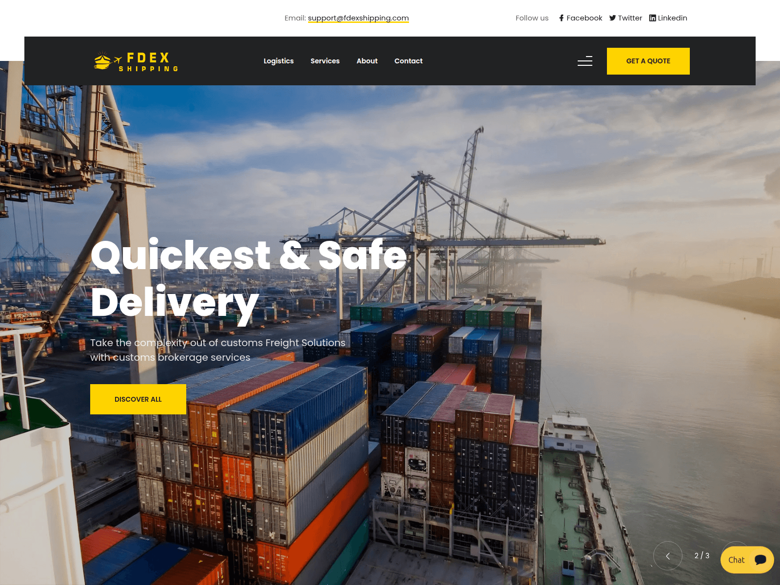 Screenshot of fdexshipping.com