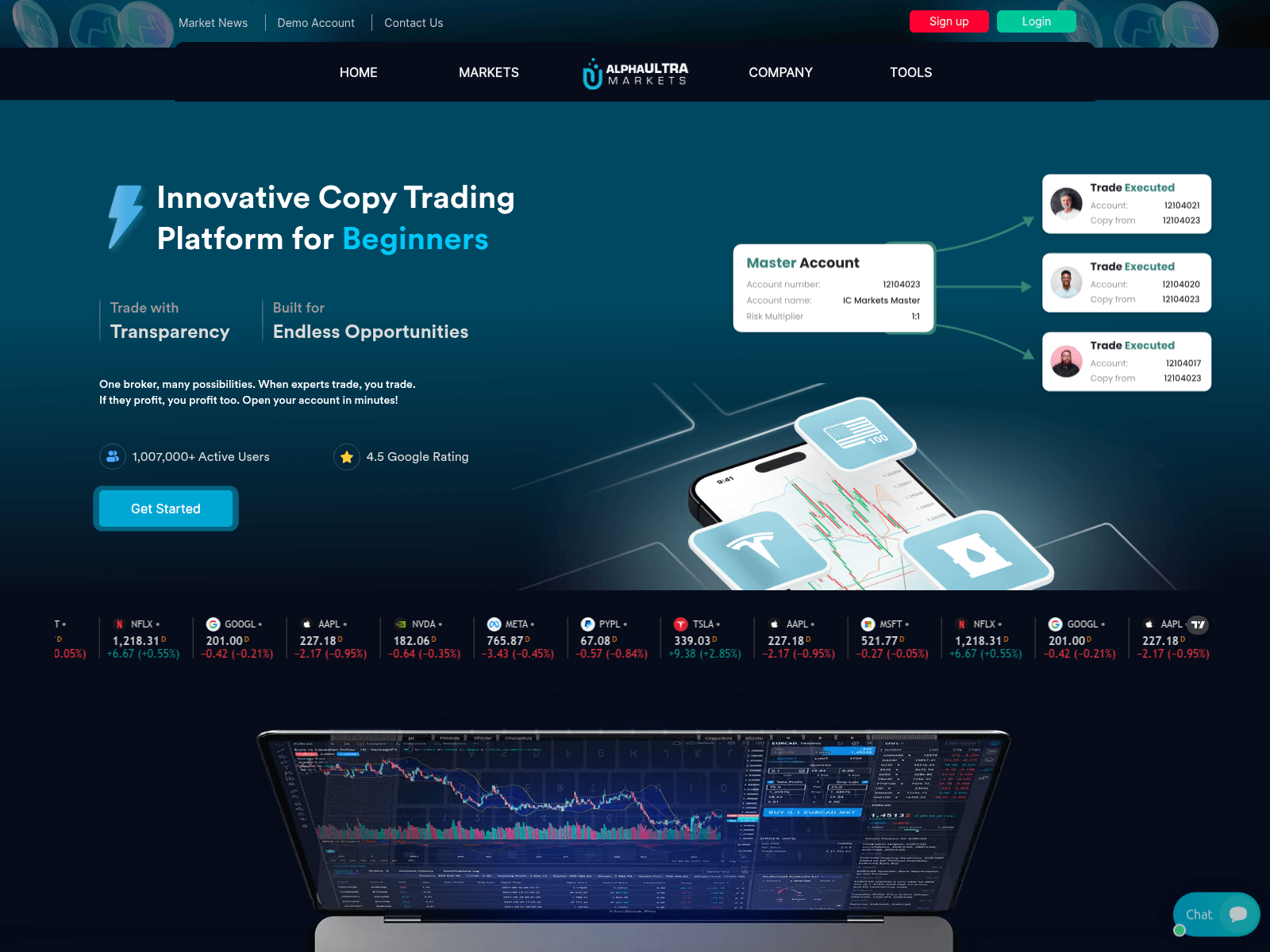 Forensic screenshot of alphaultramarkets.com