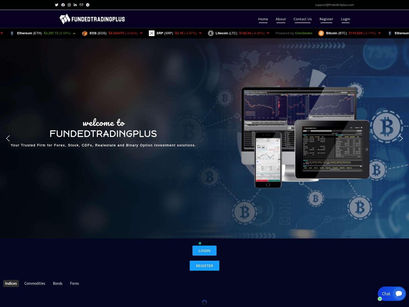 Screenshot of fndedtrdplus.com