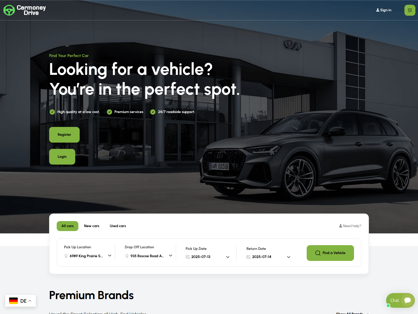 Screenshot of carmoneydrive.com