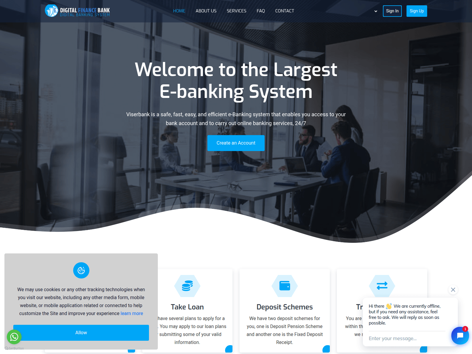 Screenshot of e-digitalfinancebanking.com