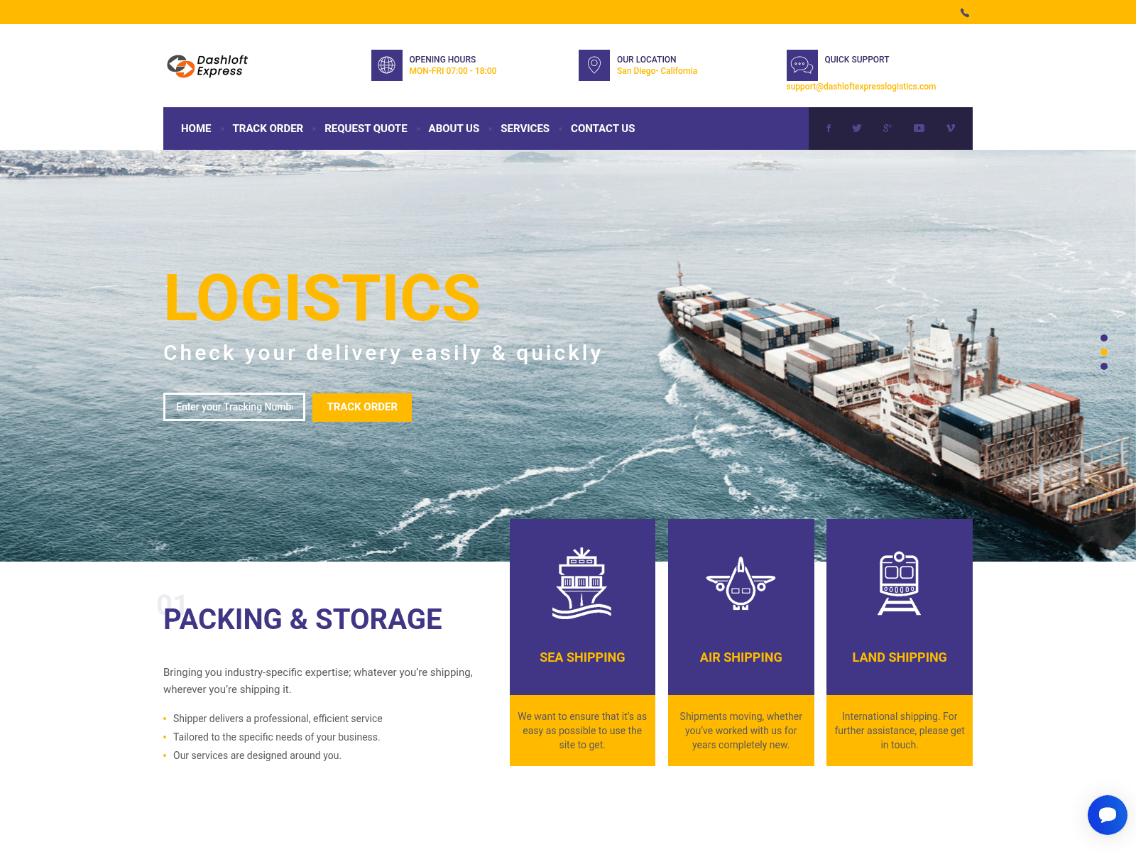 Screenshot of dashloftexpresslogistics.com.truewaveinvestments.com