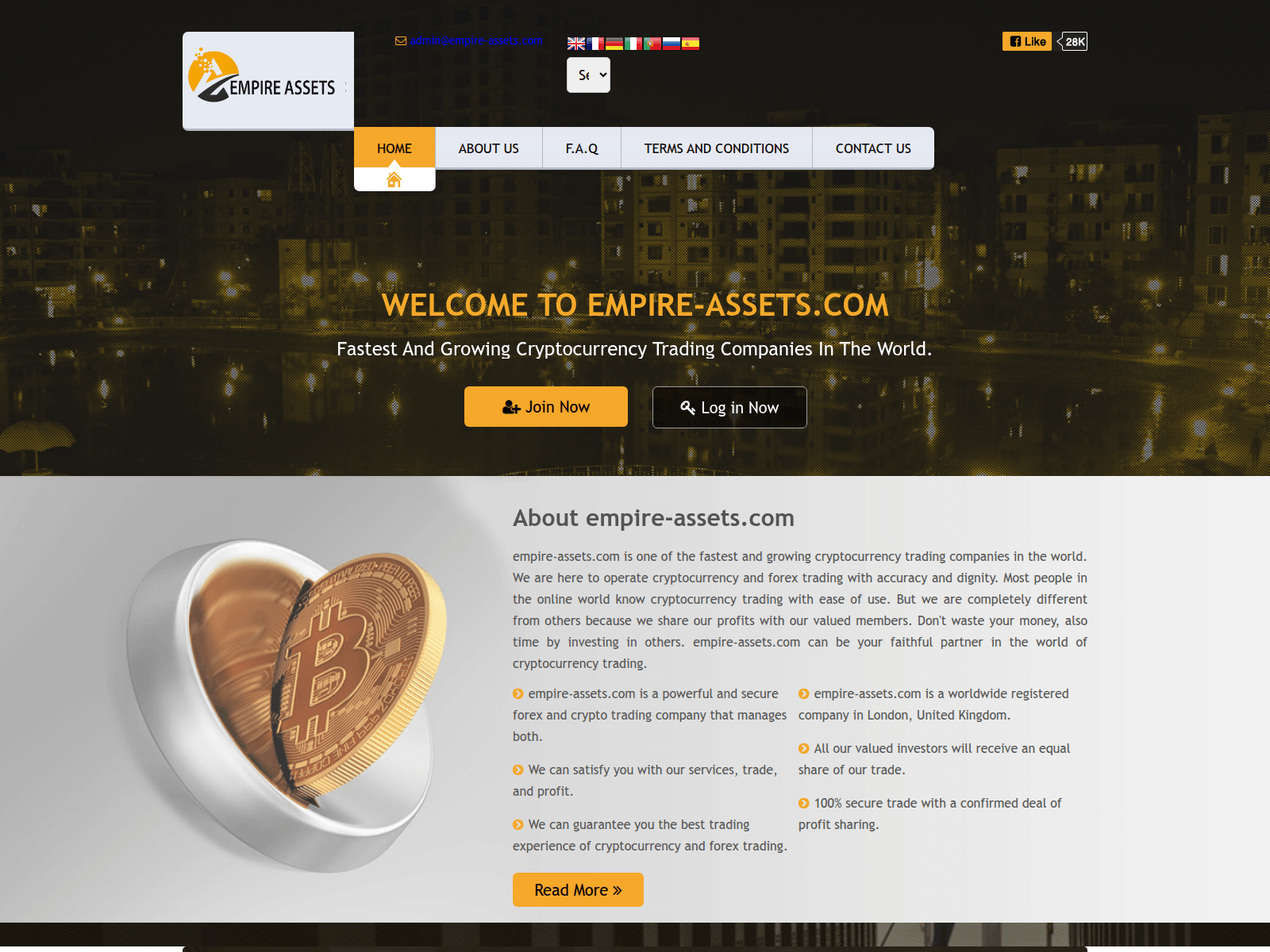 Screenshot of empire-assets.com