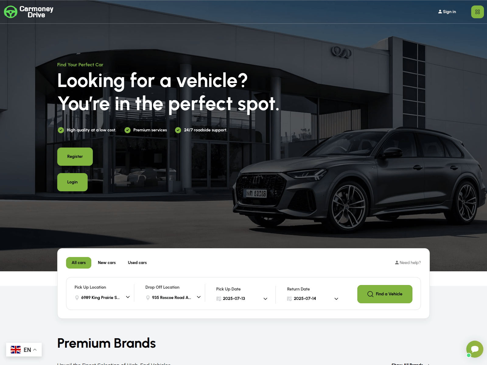 Screenshot of carmoneydrive.com.edbtpro.com