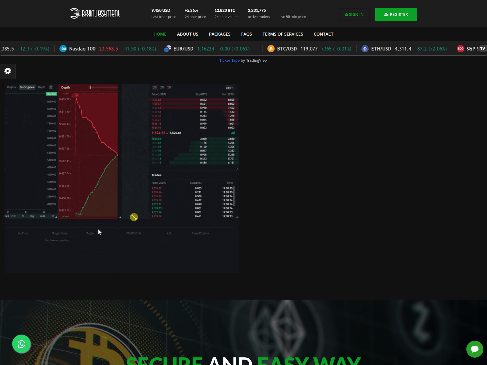 Screenshot of bxnvest.com