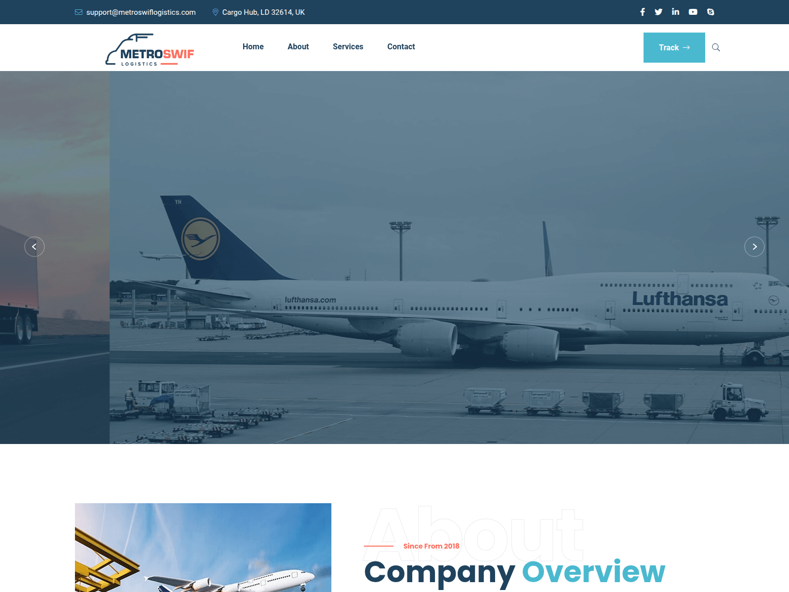 Screenshot of metroswiflogistics.com.unionchb.com