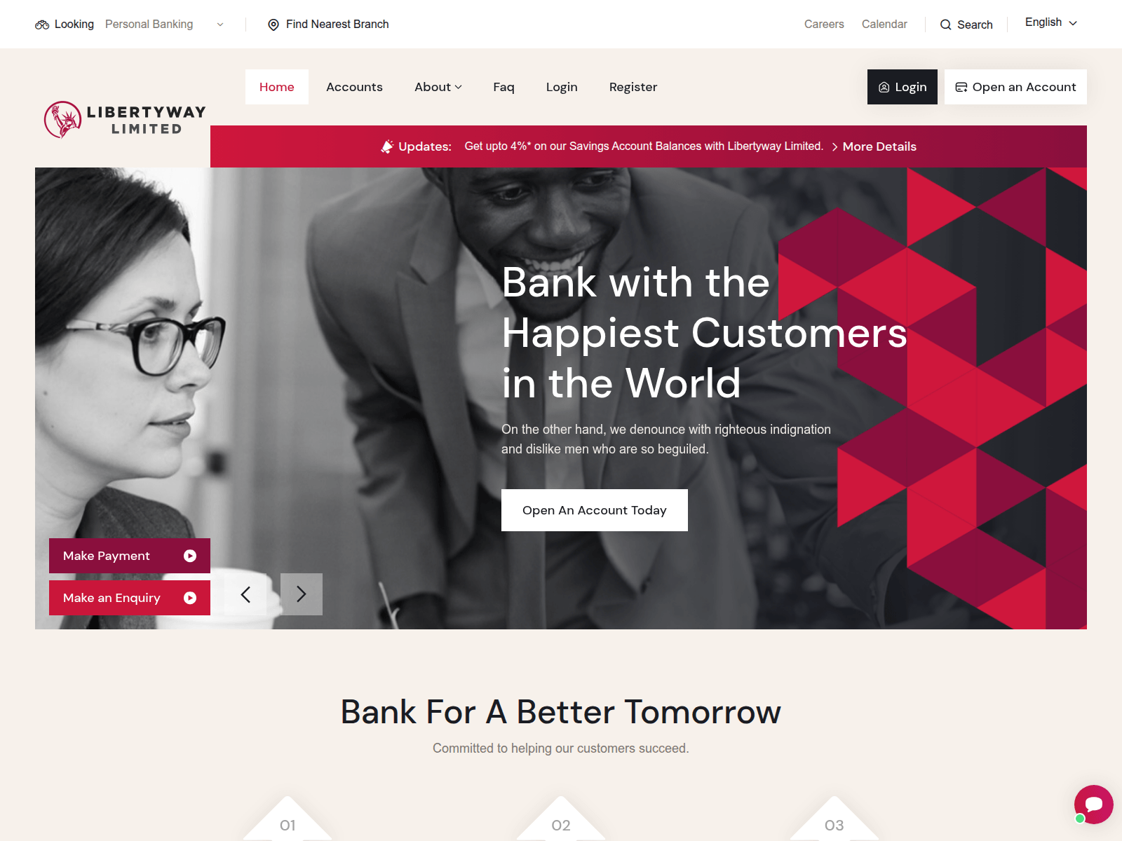 Screenshot of libertywayltd.com