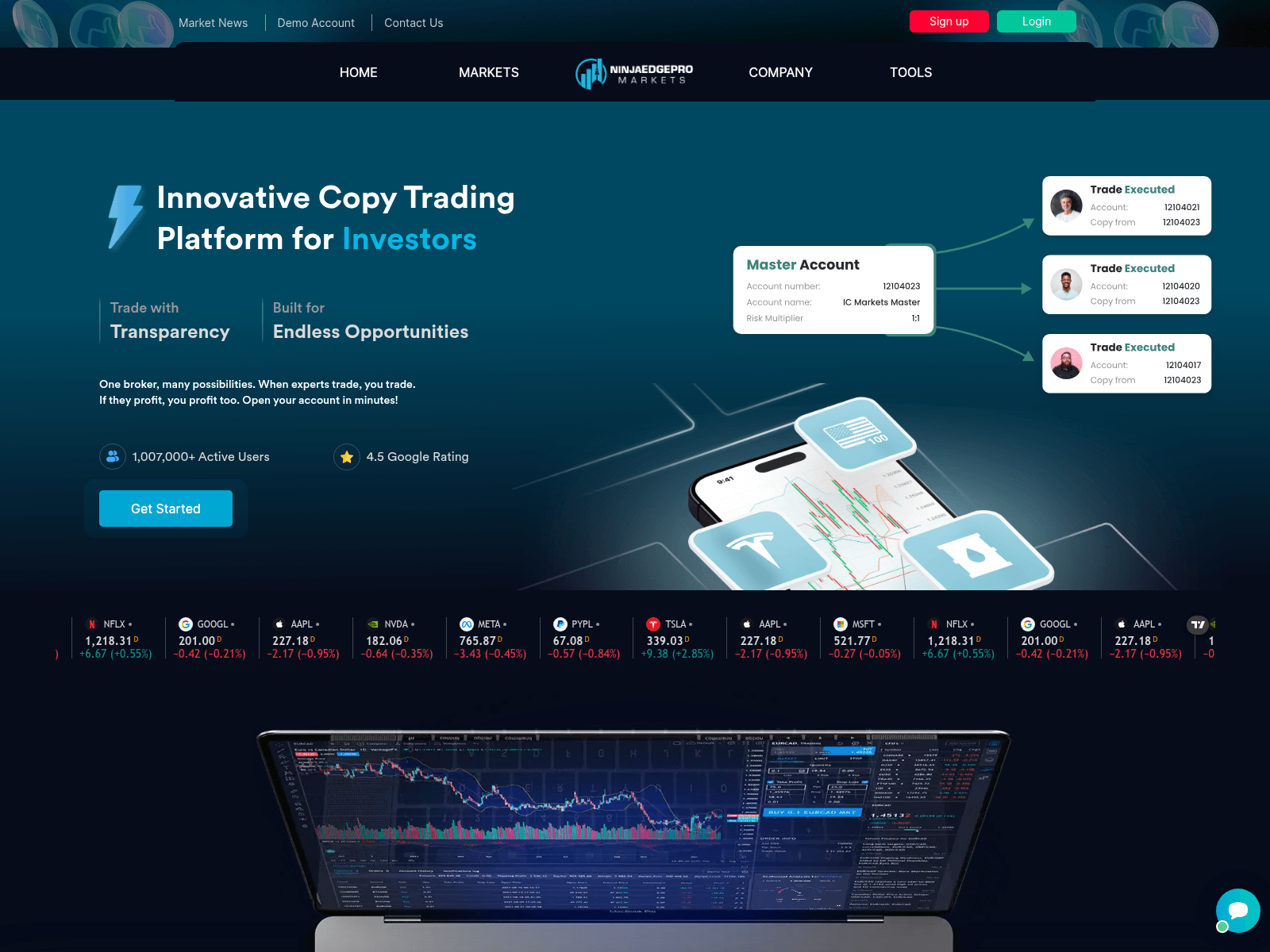 Screenshot of nstexf.com