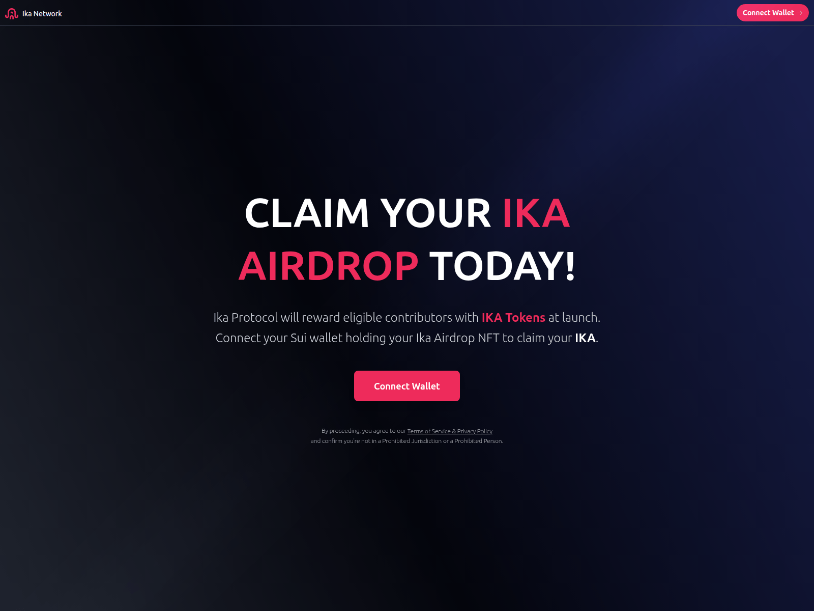 Screenshot of airdrop-ika.com