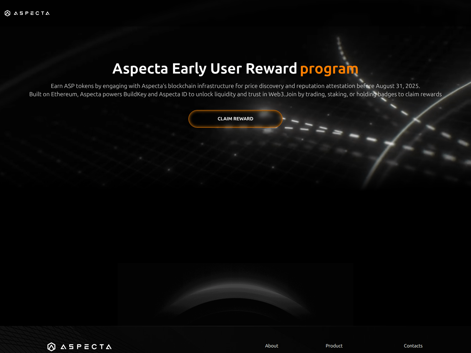 Screenshot of aspectareward.live