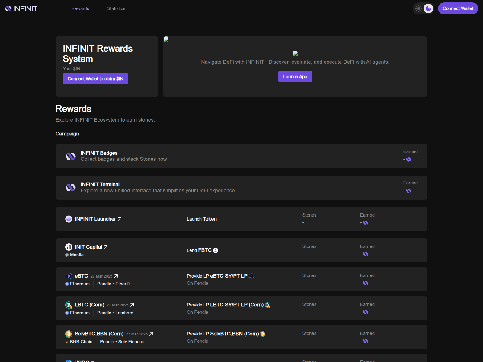Screenshot of reward-infinit.com