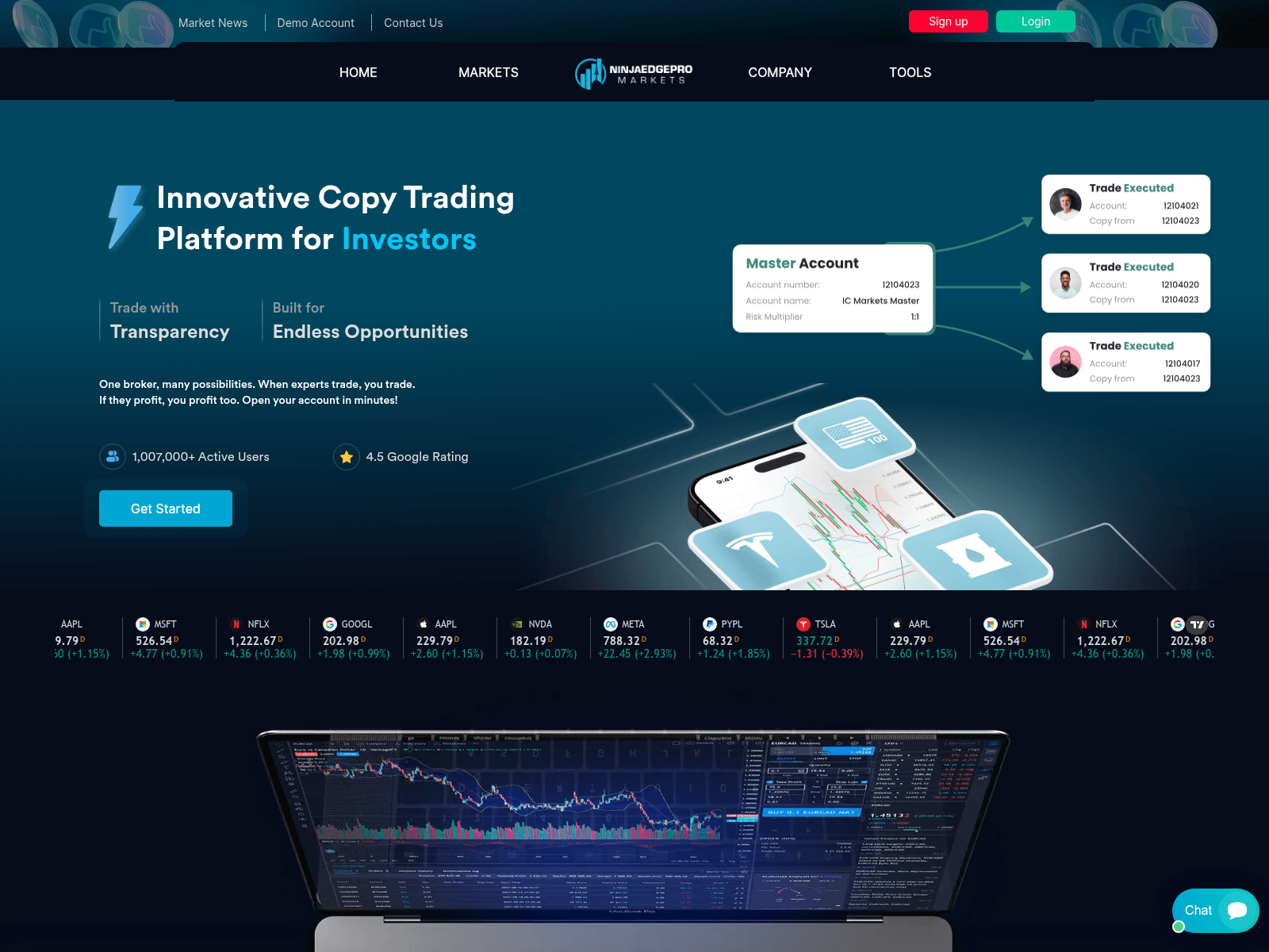 Screenshot of ninjaedgepro.com