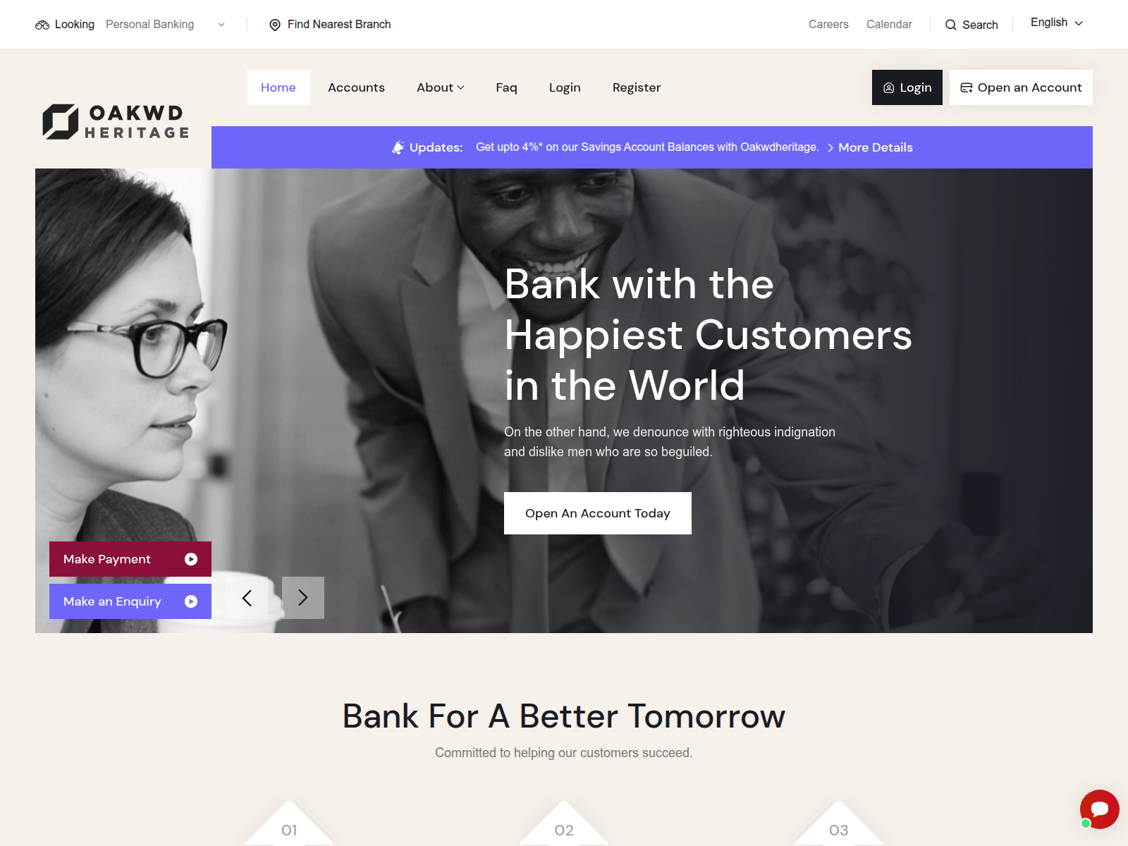 Screenshot of oakwherit.com.wstrustcap.com