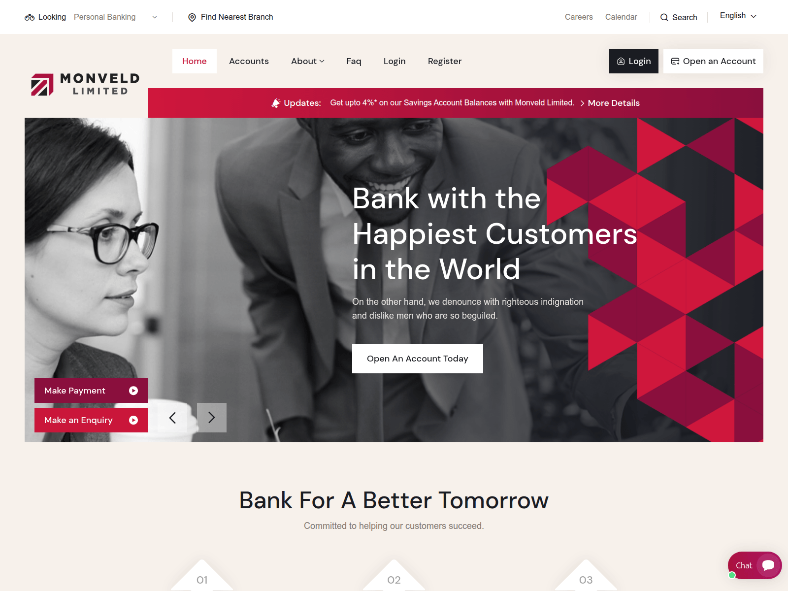Screenshot of monveldltd.com