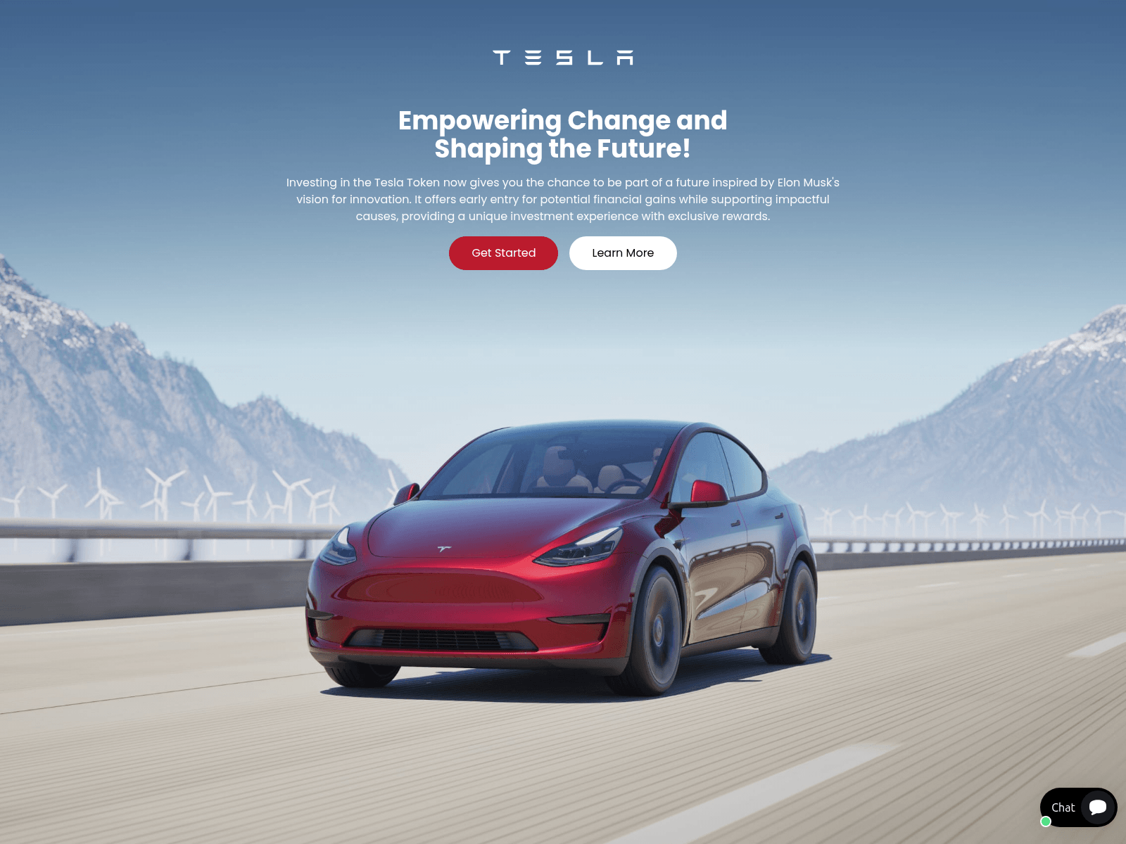 Screenshot of tesslspacex.com