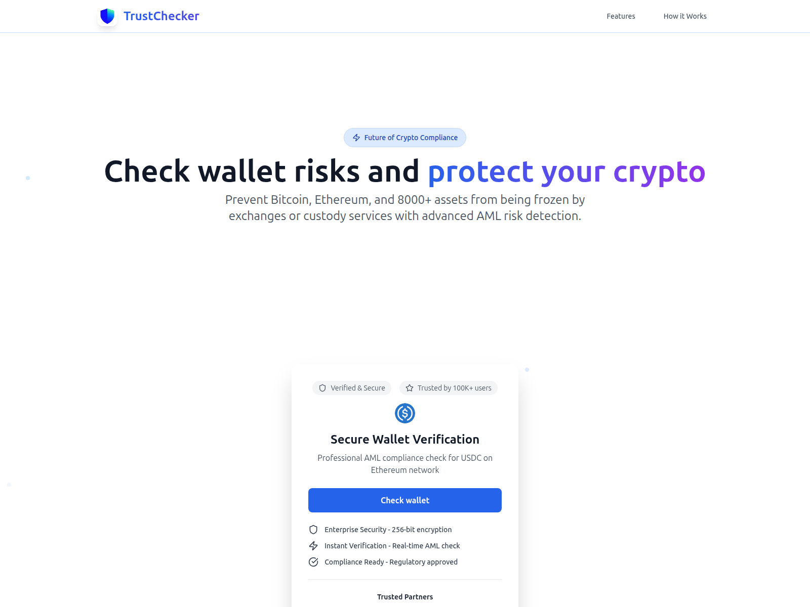 Screenshot of thetrustchecker.app